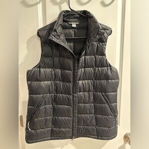 REI BLACK womens nylon down vest XL